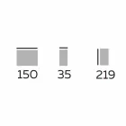 Design Floor Bücherregal aus Holz mit Steinzeugoberteilen Made in Italy - Aspide Viadurini