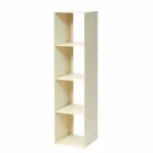 Schwarzes, rotes, weißes oder graues Eisen Modernes Boden Bücherregal Made in Italy - Pls Viadurini