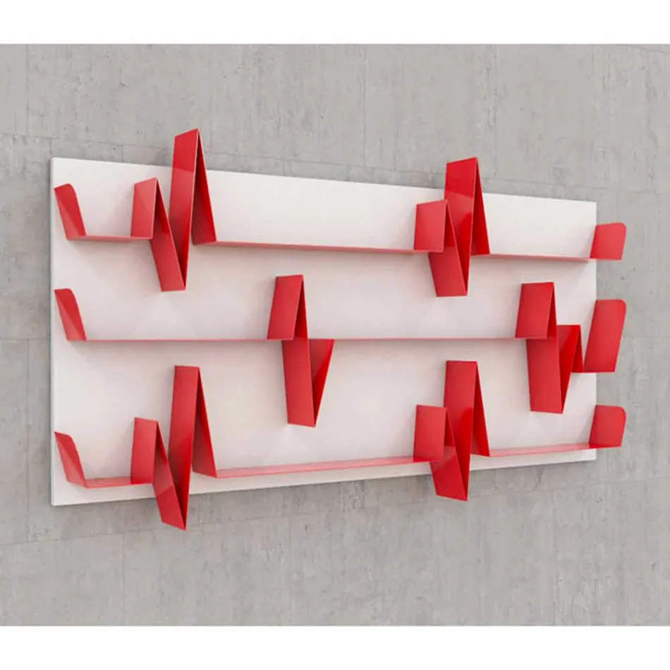 Library Motiv Battikuore 186x101 (3 Böden) Mabele Viadurini