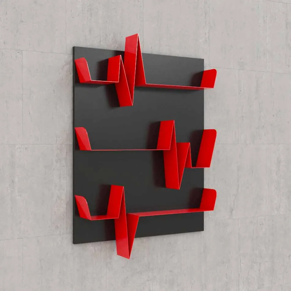 Library Motiv Battikuore 90x127 (3 Böden) Mabele Viadurini