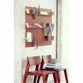 Design Bücherschrank mit 3 Regalen 90x127 Battikuore