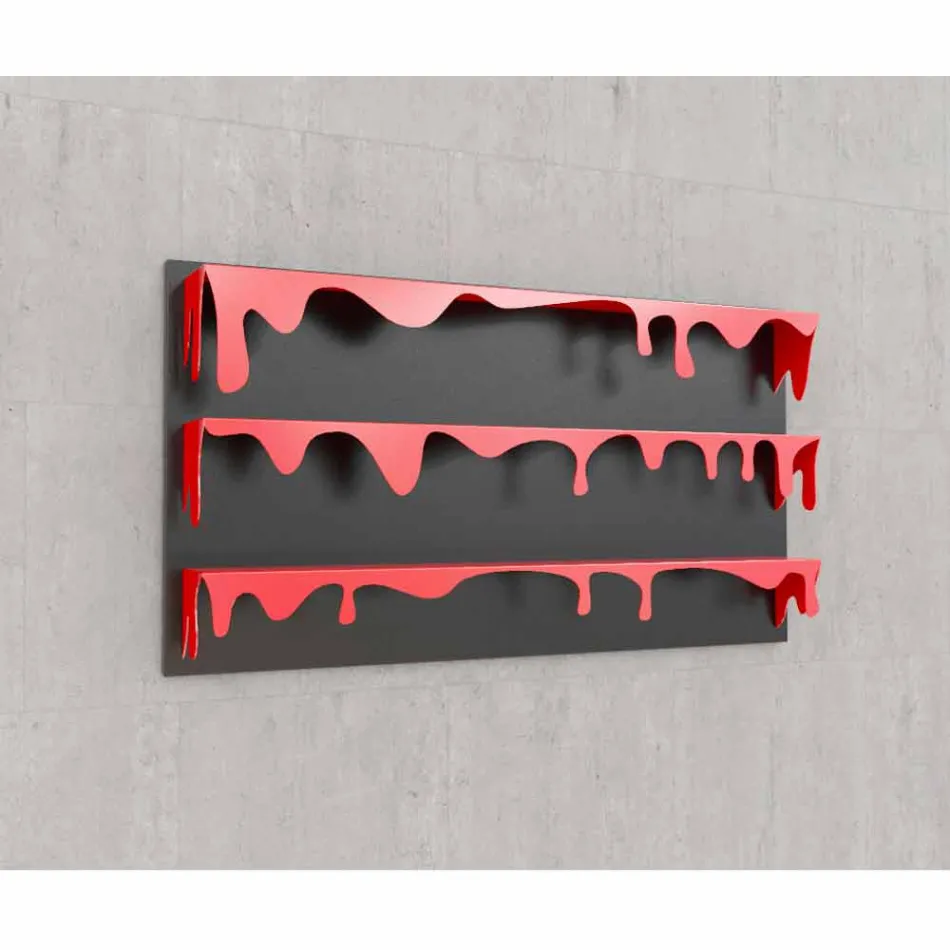 Library Motiv Kolata 130x70 (3 Böden) Mabele Viadurini