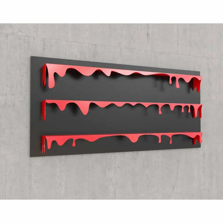 Library Motiv Kolata 186x86 (3 Böden) Mabele Viadurini