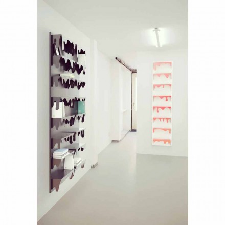 Library Motiv Kolata 50x127 (8 Regale) Mabele Viadurini