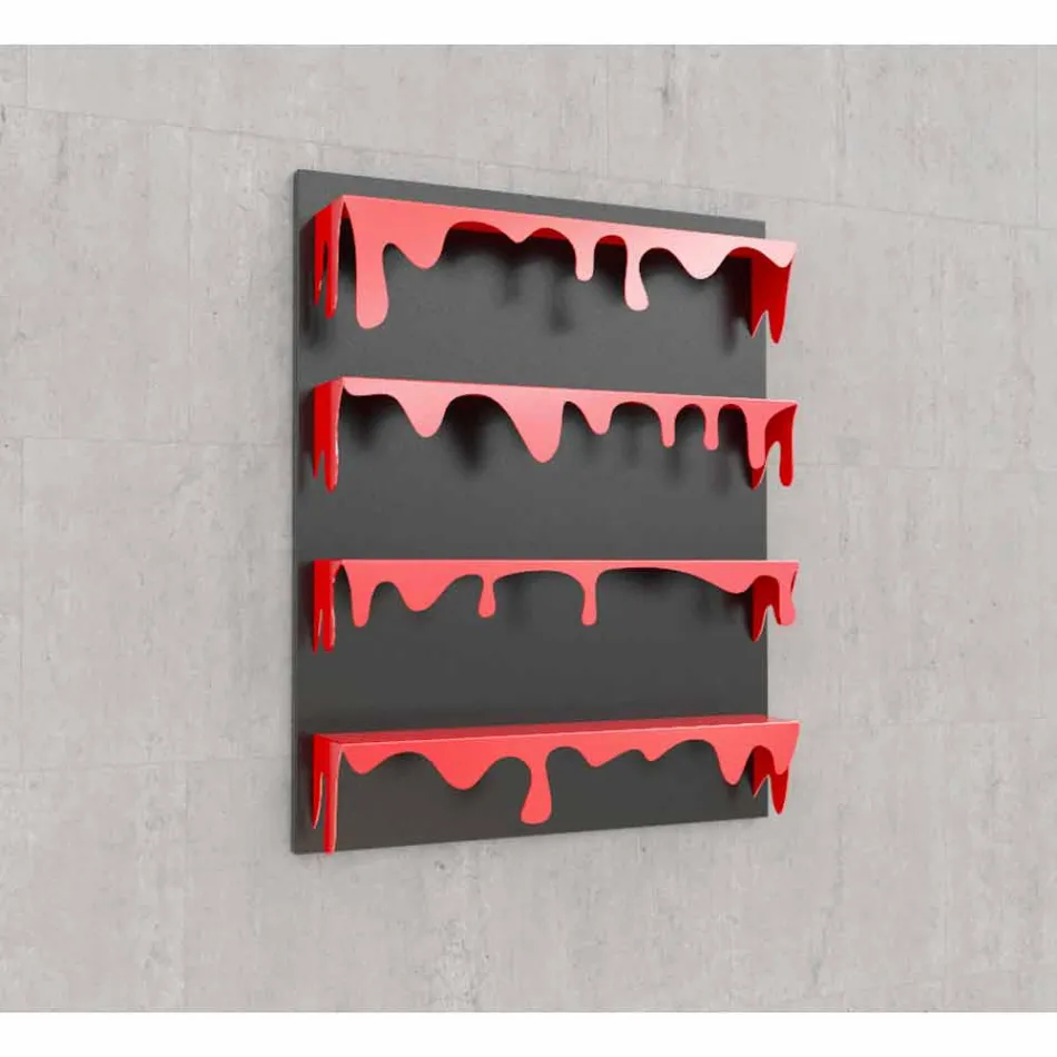 Library Motiv Kolata 90x110 (4 Regale) Mabele Viadurini