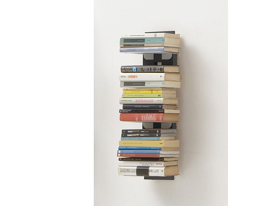 Zia Ortensia Wand-Bücherregal im modernen Design, handgefertigt in Italien Viadurini