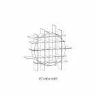 Freistehendes Circle Bücherregal aus extraklarem Glas und gebürstetem Schwarz - Marco Viadurini