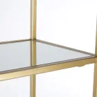 Freistehendes Bücherregal aus Stahl und Glasplatten Elegantes Design - Noralea Viadurini