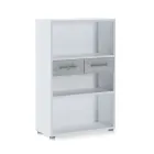 Melaminbeschichtetes Holzbücherregal in verschiedenen Größen – Zinn Viadurini