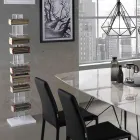 Bücherregal aus transparentem Acryl – Chrom Viadurini