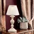 Holzlampe mit Lampenschirm, hergestellt in Italien – Mailand Viadurini