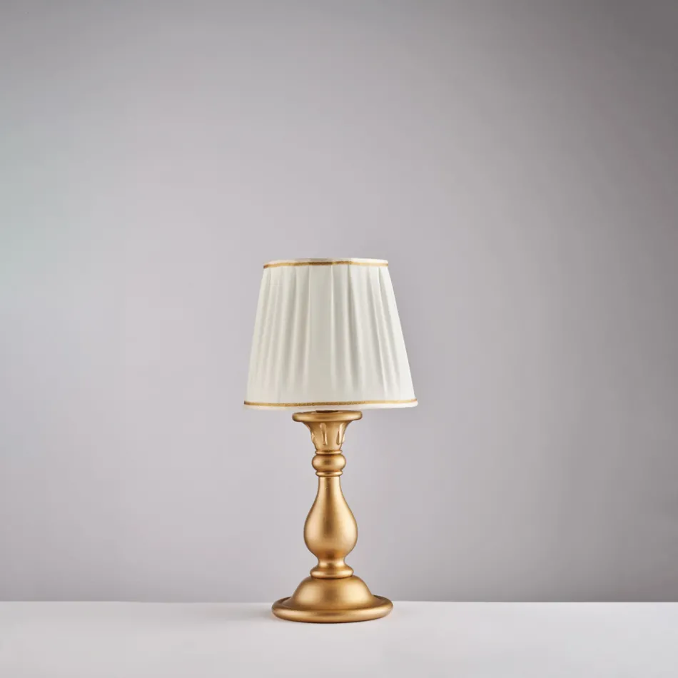 Holzlampe mit Lampenschirm „Made in Italy“ für die Inneneinrichtung – Siena Viadurini