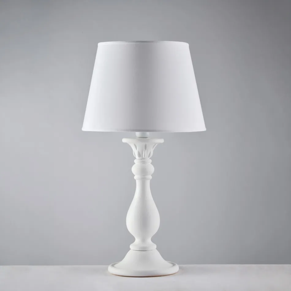 Holzlampe mit Lampenschirm „Made in Italy“ für die Inneneinrichtung – Siena Viadurini