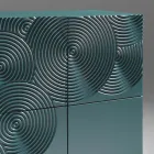 Sideboard mit 5 Türen aus lackiertem MDF mit handgravierter und veredelter Dekoration – Krabbe Viadurini