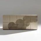 Sideboard mit 5 Türen aus lackiertem MDF mit handgravierter und veredelter Dekoration – Krabbe Viadurini