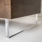 Sideboard mit 2 Türen und 2 zentralen offenen Fächern aus Melamin, hergestellt in Italien – Minnie Viadurini