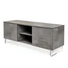 Sideboard mit 2 Türen und 2 zentralen offenen Fächern aus Melamin, hergestellt in Italien – Minnie Viadurini