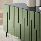 Sideboard mit 3 Push-Pull-Türen aus MDF, hergestellt in Italien - Fabrizia Viadurini