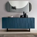 Sideboard mit 3 Push-Pull-Türen aus MDF, hergestellt in Italien - Fabrizia Viadurini