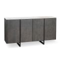 Sideboard mit MDF, Keramikstruktur und 4 Türen mit Soft-Closing – Click