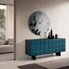 Sideboard für den Innenbereich mit 3 karierten Türen, hergestellt in Italien - Elisabetta Viadurini