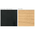 Wohnzimmer-Sideboard mit 4 Türen in natürlicher Eschenoptik, hergestellt in Italien – Melek Viadurini