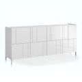 Wohnzimmer-Sideboard mit 4 Siebdrucktüren Made in Italy - Aringa