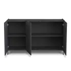 Wohnzimmer-Sideboard mit Melamin-Marmor-Finish, hergestellt in Italien – Zink Viadurini