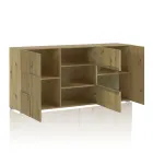 Wohnzimmer-Sideboard mit 4 Flügeltüren und 1 offenem Fach – Natrium Viadurini