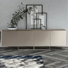 Wohnzimmer-Sideboard mit 4 Türen in verschiedenen Ausführungen, hergestellt in Italien – Heidi Viadurini