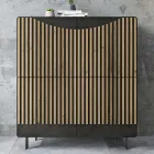 Wohnzimmer-Sideboard mit 4 Türen in nordischer Eichenoptik – Bente Viadurini