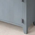 Wohnzimmer-Sideboard aus massivem Tannenholz 4 Fächer Made in Italy - Pascual Viadurini