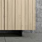 Wohnzimmer-Sideboard mit 3 Türen in Sand-Finish, hergestellt in Italien – Jan Viadurini