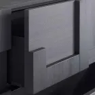 Design Anrichte gebürstet Lärchenholz wärmebehandeltem Azalee Viadurini