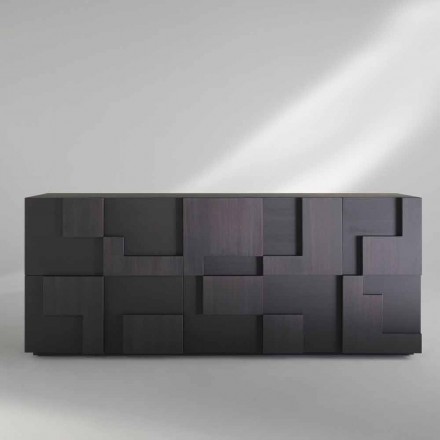 Design Anrichte gebürstet Lärchenholz wärmebehandeltem Azalee Viadurini