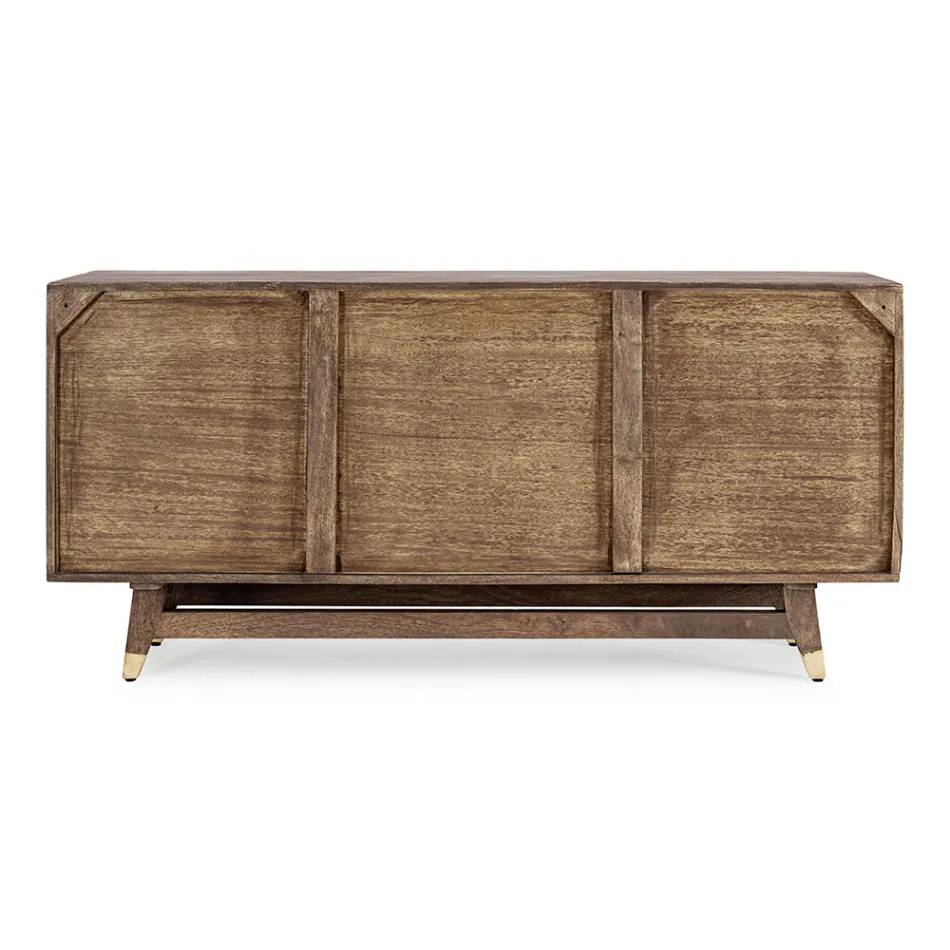 Ethnisches Sideboard aus recyceltem Mangoholz und Akazie Homemotion - Auriel Viadurini
