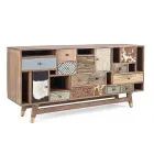 Ethnisches Sideboard aus recyceltem Mangoholz und Akazie Homemotion - Auriel Viadurini