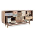 Ethnisches Sideboard aus recyceltem Mangoholz und Akazie Homemotion - Auriel