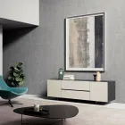 Furniertes Sideboard mit Methacrylat-Beinen, hergestellt in Italien – Frank Viadurini