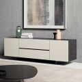 Furniertes Sideboard mit Methacrylat-Beinen, hergestellt in Italien – Frank