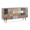 Sideboard aus Mangoholz 2 Türen 4 Schubladen Ethnischer Stil Homemotion - Aurier