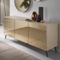Sideboard aus Melamin mit verspiegelten Türen Made in Italy - Ester