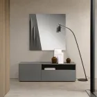 Miral Stand-Sideboard aus Melamin mit linearem Design, hergestellt in Italien Viadurini