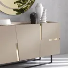 Madia in Melamin und MDF mit Laminateinsätzen Made in Italy - Gordita Viadurini