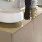 Madia in Melamin und MDF mit Laminateinsätzen Made in Italy - Gordita Viadurini