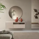 Miral Hänge-Sideboard aus Melamin in zwei Farben, hergestellt in Italien Viadurini