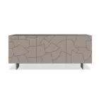 Modernes Sideboard aus furniertem Eschenholz, hergestellt in Italien – Galassia Viadurini