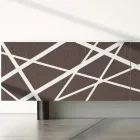 Wohnzimmer-Sideboard aus matt lackiertem MDF mit verzierten Türen Made in Italy - Velia Viadurini