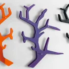 Plexiglas Wandregal mit Kleiderhaken Made in Italy - Neon Viadurini