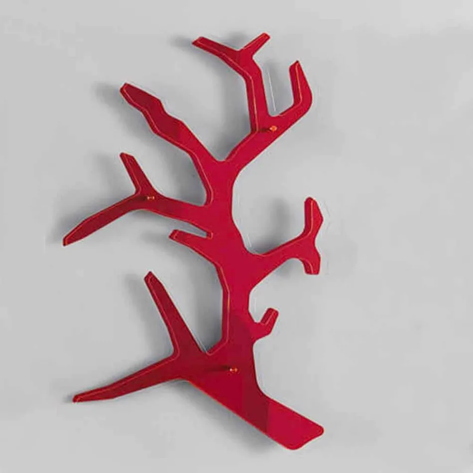 Plexiglas Wandregal mit Kleiderhaken Made in Italy - Neon Viadurini